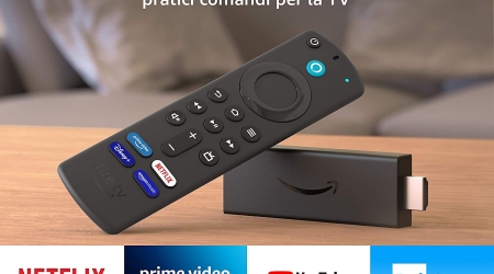 Fire TV Stick con telecomando vocale Alexa (con comandi per la TV)